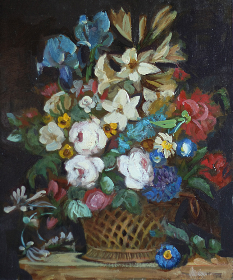 Flowers in a basket
