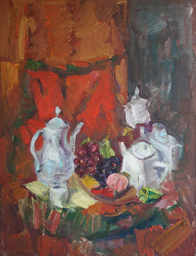 Still life with a coffee pot