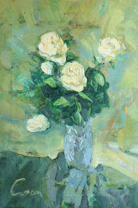 Roses in crystal