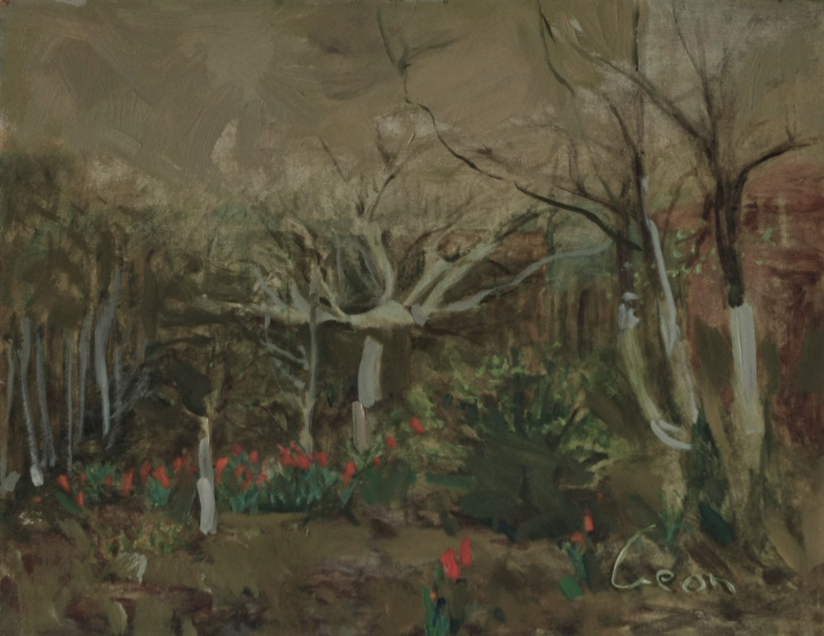 cottage, spring